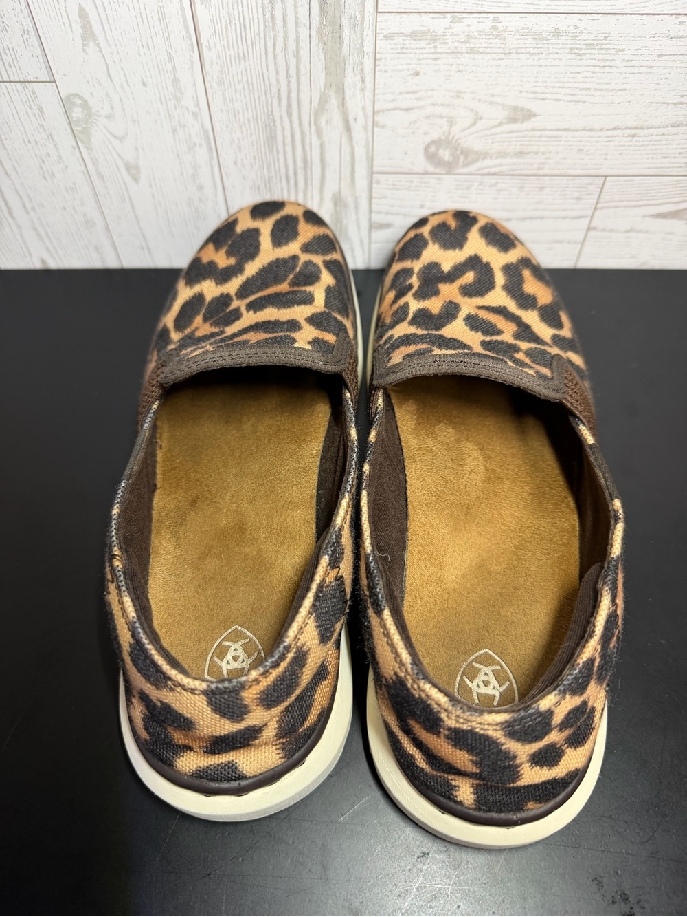 Ariat Leopard Print Slip-On Shoes Women’s US 8B Comfort Casual Sneakers - Picture 7 of 14